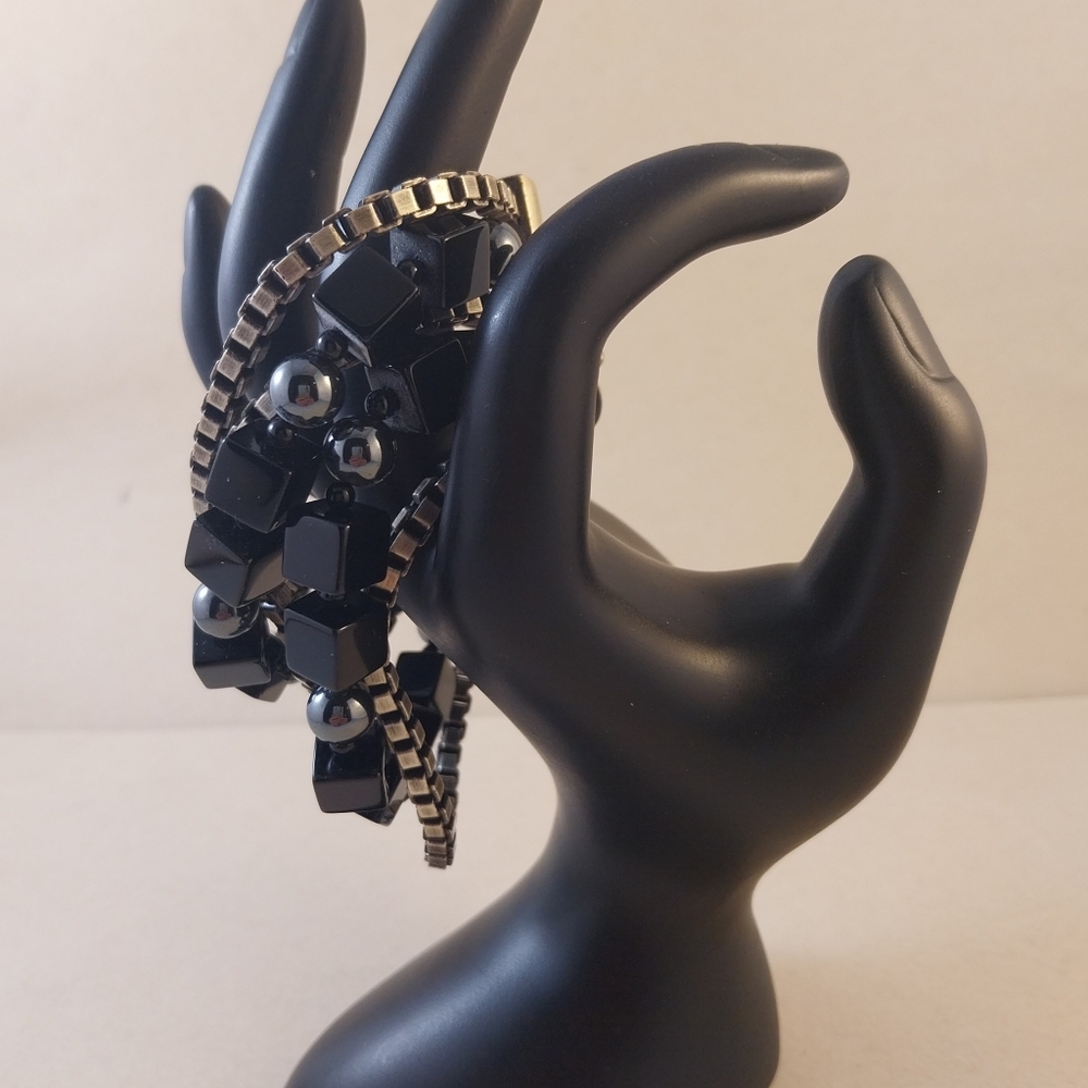 Tyra Chic Black and Silver Bracelet - Picture 7 of 13